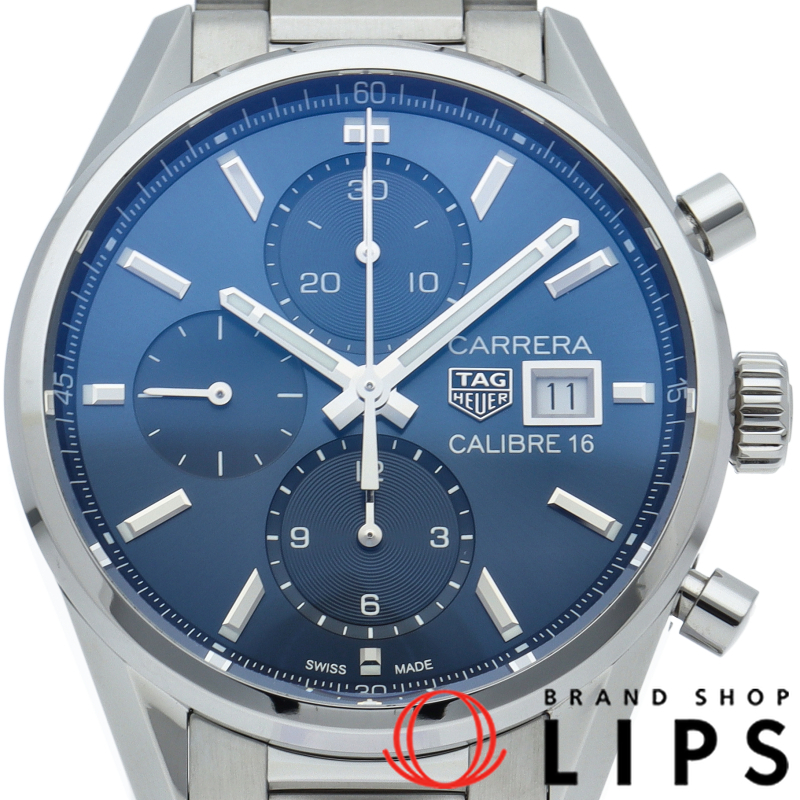 カレラ キャリバー16 クロノグラフ ブルー