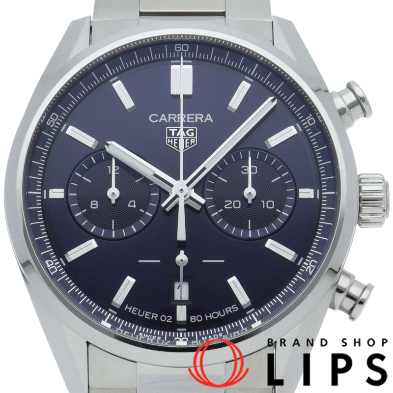 カレラ キャリバーホイヤー02 クロノグラフ ブルー