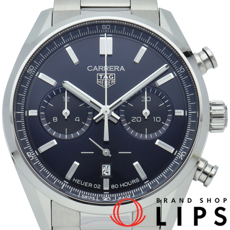 カレラ キャリバーホイヤー02 クロノグラフ ブルー