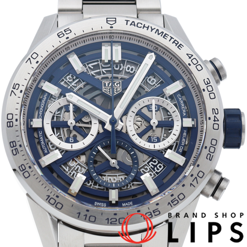 カレラ キャリバーホイヤー02 クロノグラフ ブルーエディション 日本限定400本