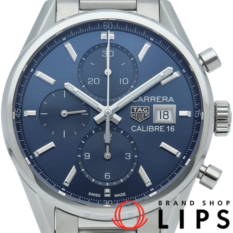 カレラ キャリバー16 クロノグラフ ブルー
