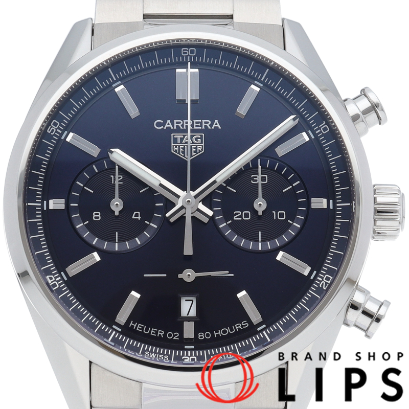 カレラ キャリバーホイヤー02 クロノグラフ ブルー