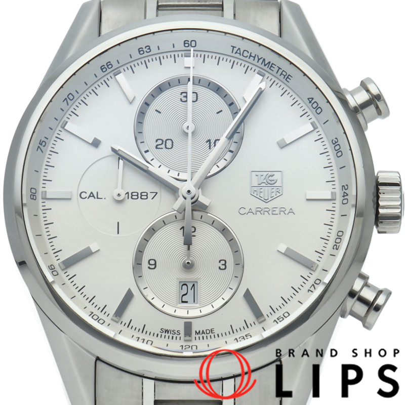TAG Heuer キャリバー1887クロノグラフ 時計 シルバー カレラ キャリバー1887 クロノグラフ｜中古ブランド販売、通販｜LIPS
