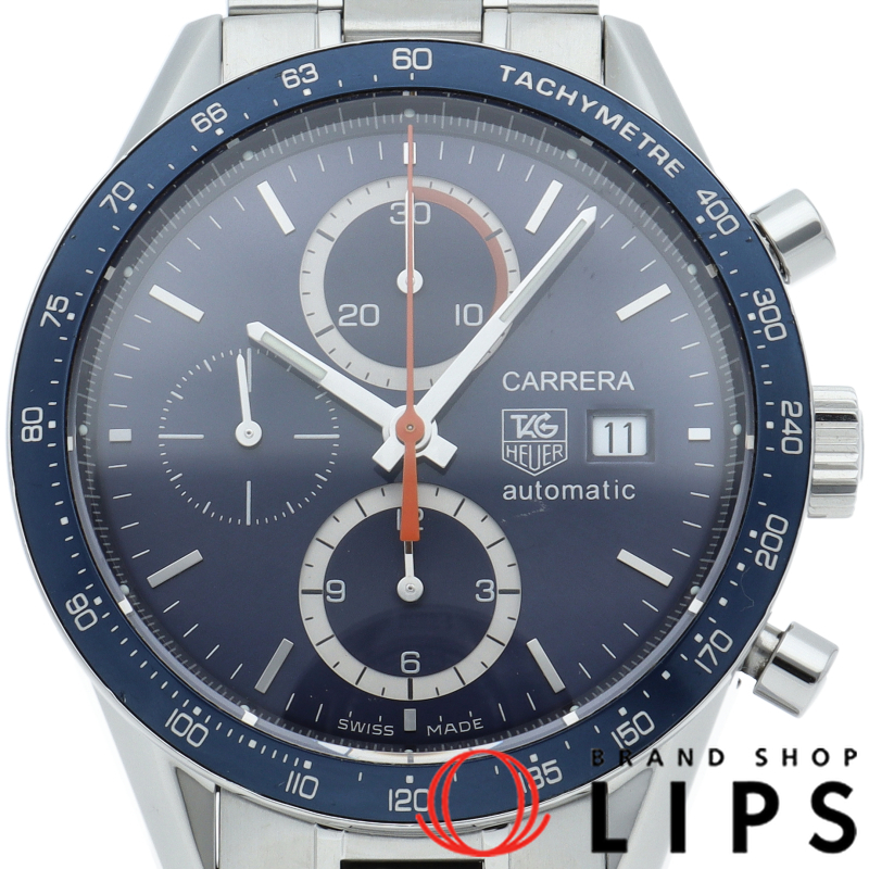 カレラ タキメーター クロノグラフ ブルー OH済