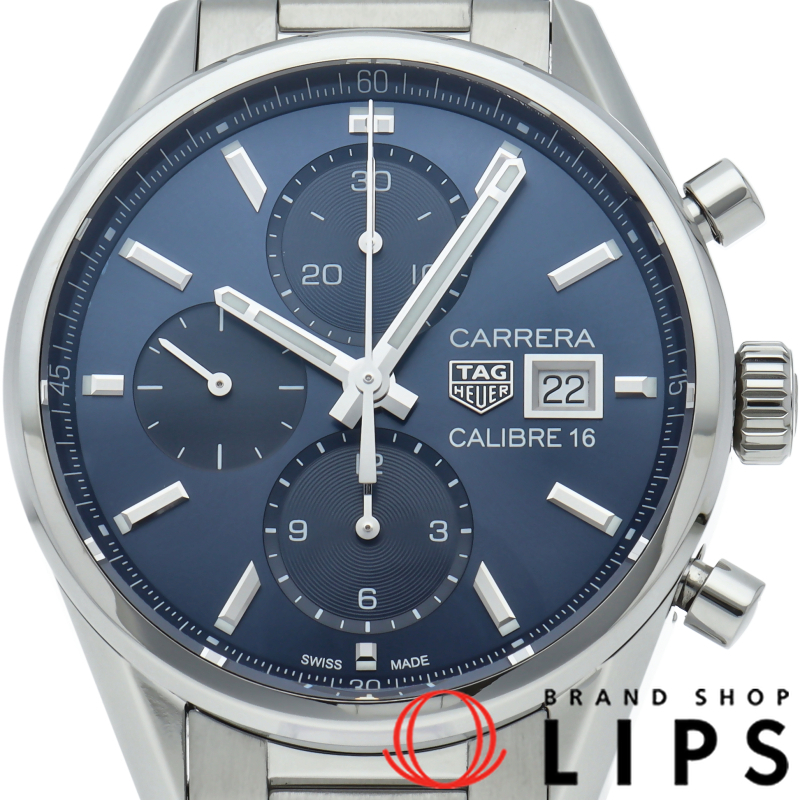 カレラ キャリバー16 クロノグラフ ブルー