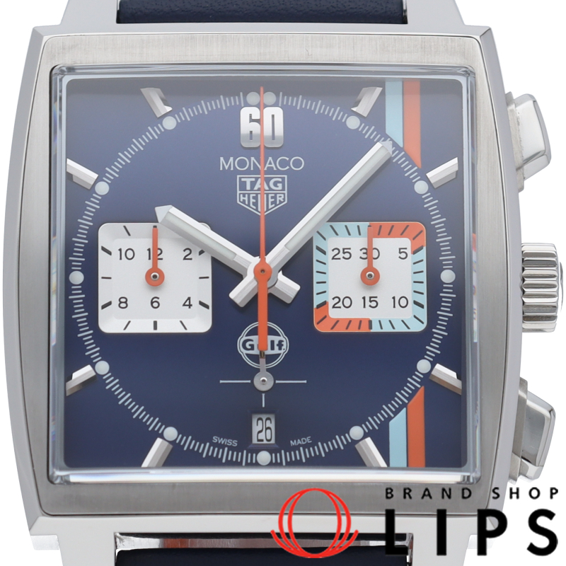 モナコ キャリバーホイヤー02 クロノグラフ ガルフ スペシャルエディション