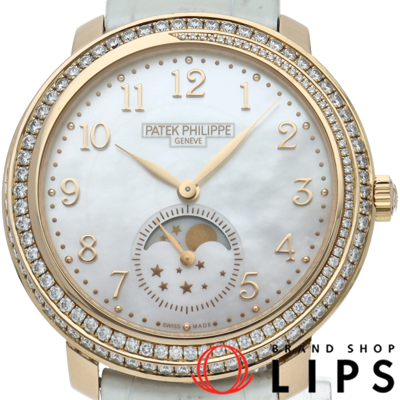 コンプリケーション ムーンフェイズ ウォッチ 33mm ダイヤベゼル シェル