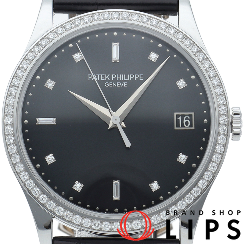 カラトラバ ウォッチ 38mm ダイヤベゼル 11Pダイヤ