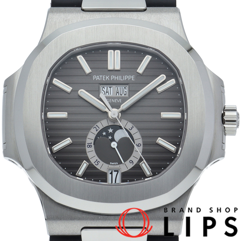 ノーチラス アニュアルカレンダー ムーンフェイズ 40.5mm メーカーOH済(保証期間中)