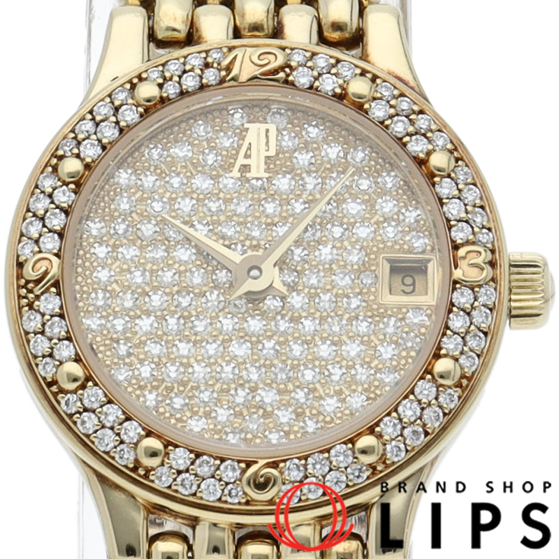 クラシック レディース時計 ダイヤベゼル ダイヤ文字盤 OH済