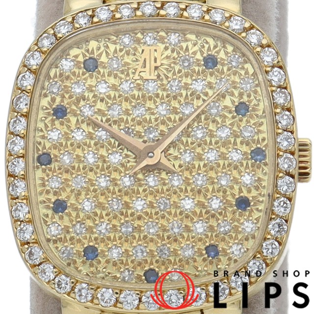 クラシック レディース時計 ダイヤベゼル 11Pサファイア ダイヤ文字盤 手巻 OH済