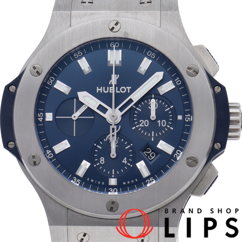 ビッグ バン スチール ブルー クロノグラフ オートマチック 44mm