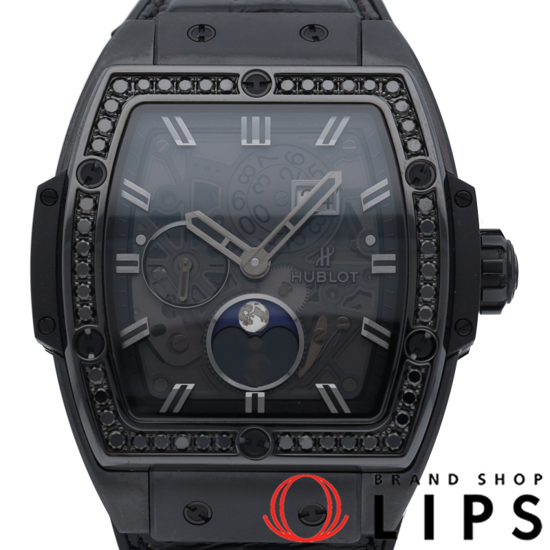 スピリット オブ ビッグ バン ムーンフェイズ オールブラック ダイヤモンド