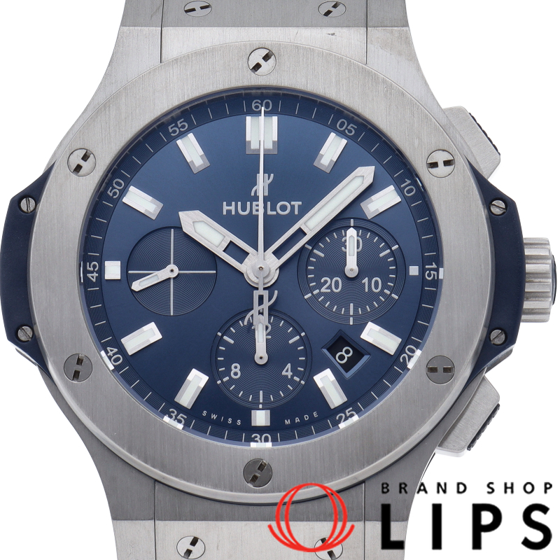 ビッグ バン スチール ブルー クロノグラフ 44mm