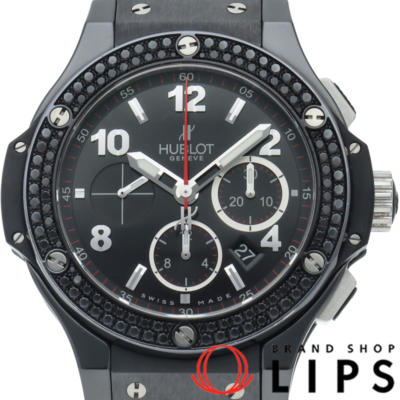 ビッグバン ブラックマジック クロノグラフ 44mm ブラックダイヤベゼル