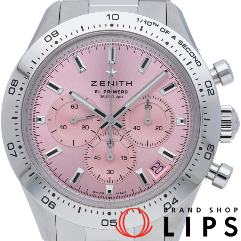 クロノマスター スポーツ ウォッチ エル プリメロ ピンク 世界限定500本