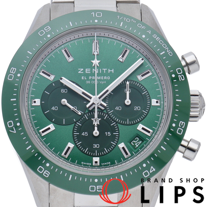 クロノマスター スポーツ ウォッチ エル プリメロ グリーン