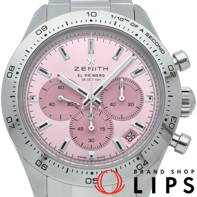クロノマスター スポーツ ウォッチ エル プリメロ ピンク 世界限定500本