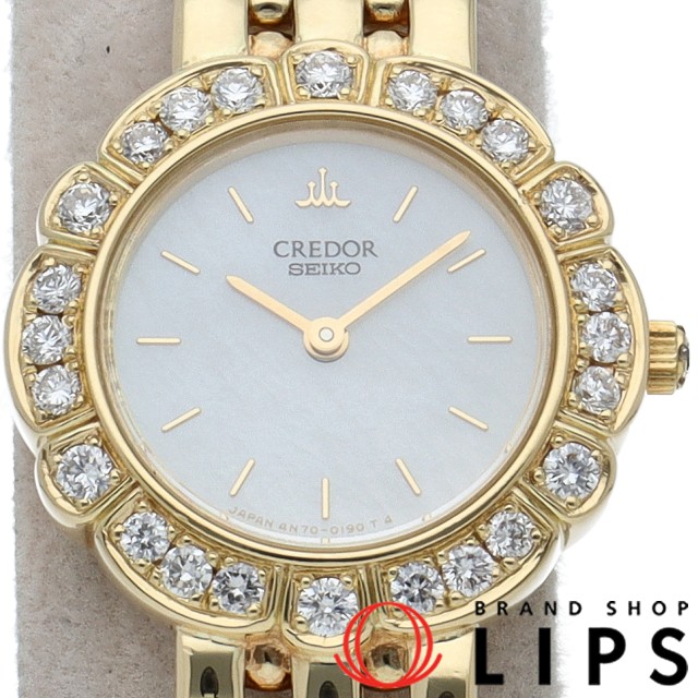 クレドール ウォッチ ダイヤベゼル シェル
