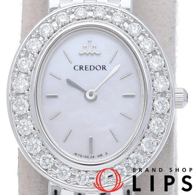 クレドール ジュリ レディース時計 ダイヤベゼル シェル
