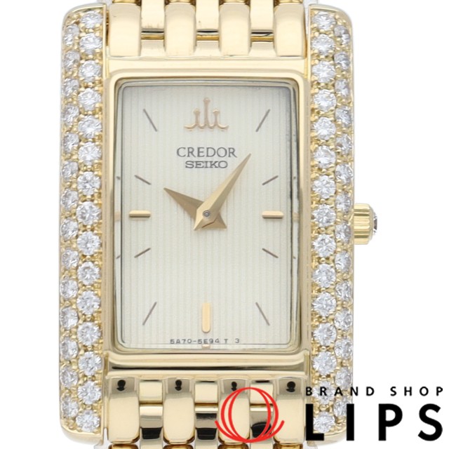 クレドール レディース時計 ダイヤベゼル