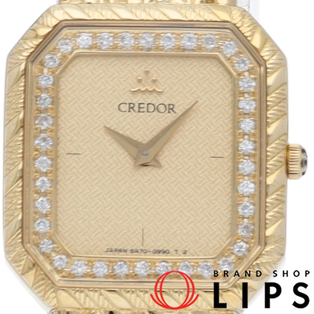 クレドール レディース時計 ダイヤベゼル