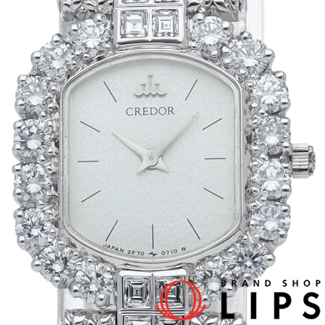 クレドール レディース時計 ダイヤベゼル