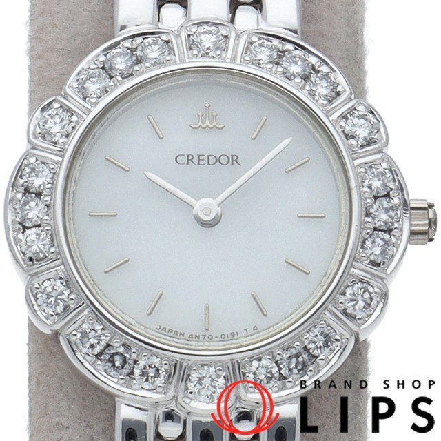 クレドール レディース時計 ダイヤベゼル