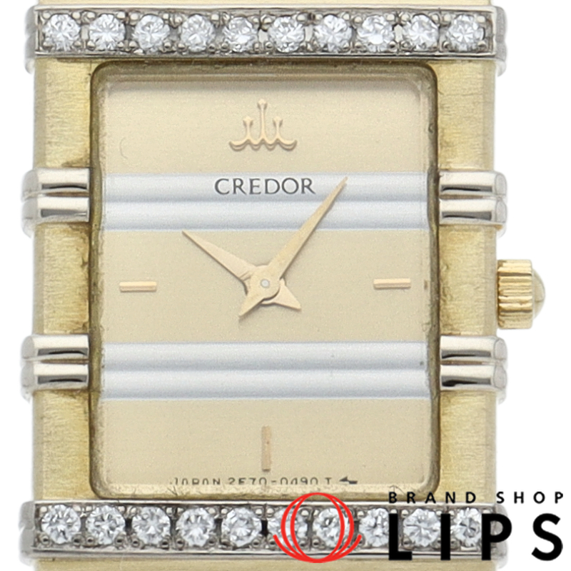 クレドール レディース時計 ダイヤベゼル ダイヤブレス