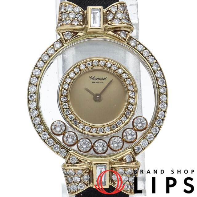 ハッピー ダイヤモンド リボン ダイヤベゼル 7Pダイヤ