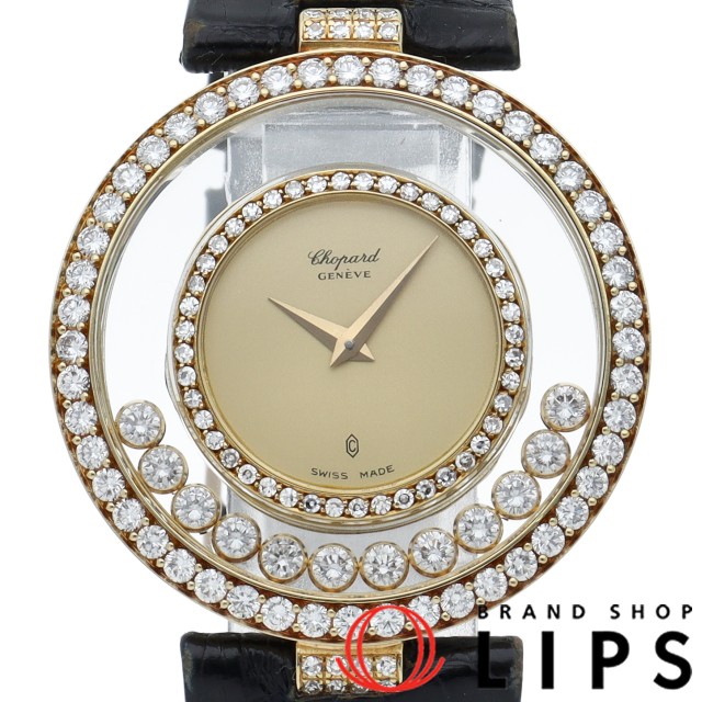 ハッピー ダイヤモンド ウォッチ 32mm ダイヤベゼル 12個ダイヤ