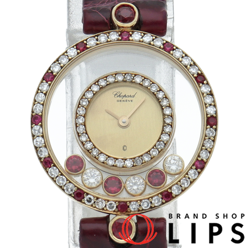 ハッピーダイヤモンド ウォッチ ルビー ダイヤベゼル