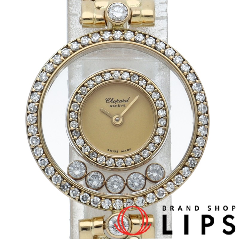 ハッピー ダイヤモンド ウォッチ ダイヤベゼル 5Pダイヤ