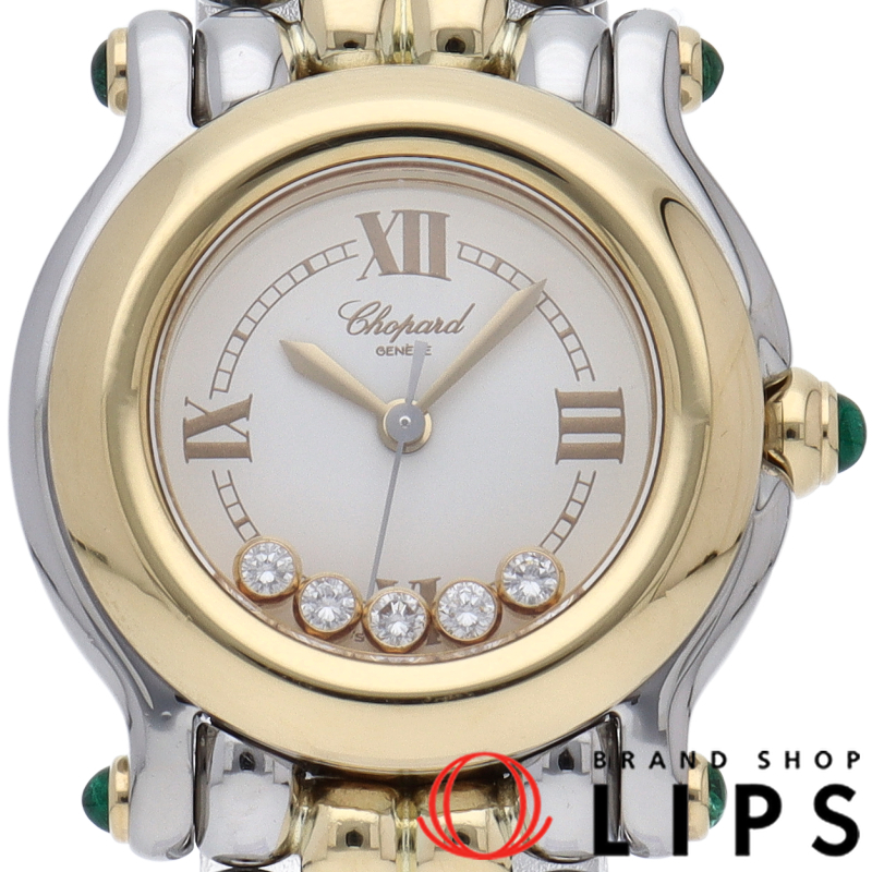 ハッピー スポーツ ウォッチ 26mm 5Pダイヤ コンビ