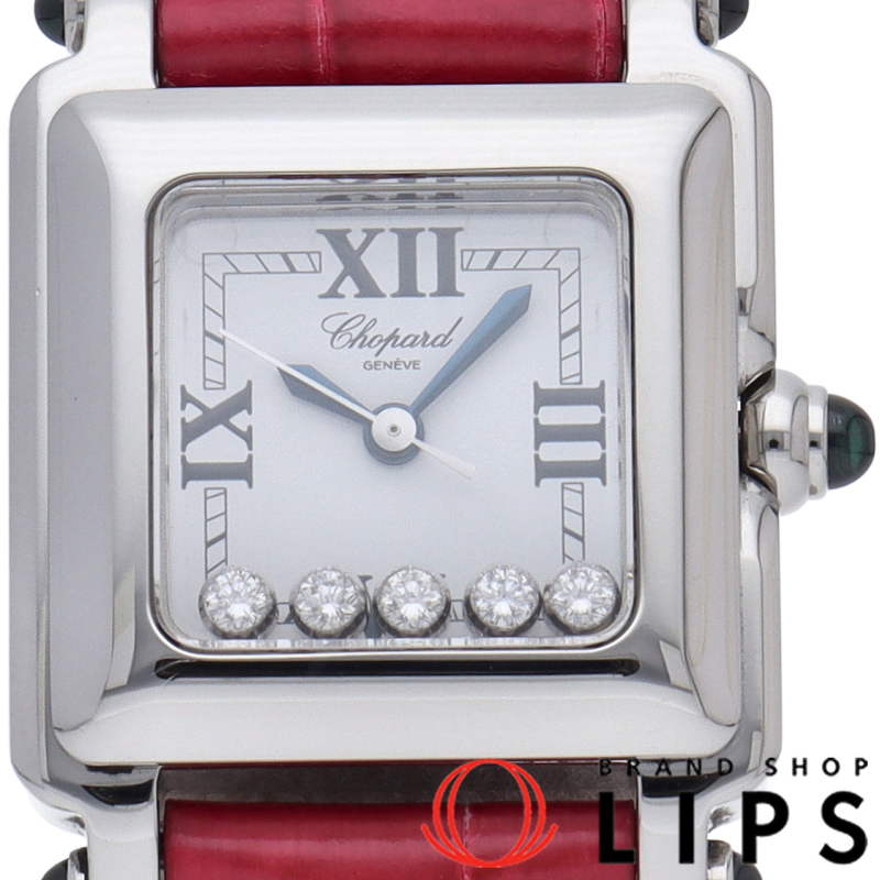 ハッピー スポーツ スクエア ミニ ウォッチ 5Pダイヤ