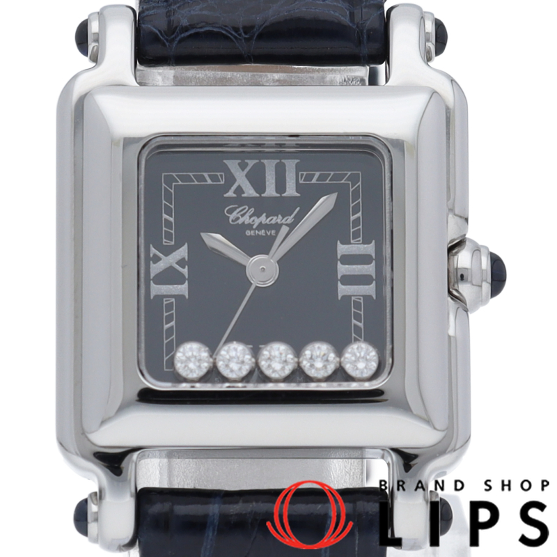 ハッピースポーツ スクエア ミニ ウォッチ 5Pダイヤ