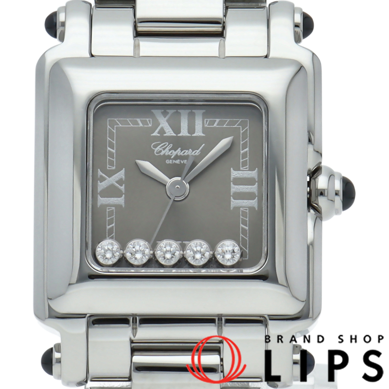 ハッピースポーツ スクエア ミニ ウォッチ 5Pダイヤ