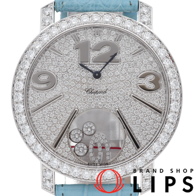 ハッピーダイヤモンド ウォッチ 40mm
 ダイヤベゼル ダイヤ文字盤 メーカーOH済(保証期間中）