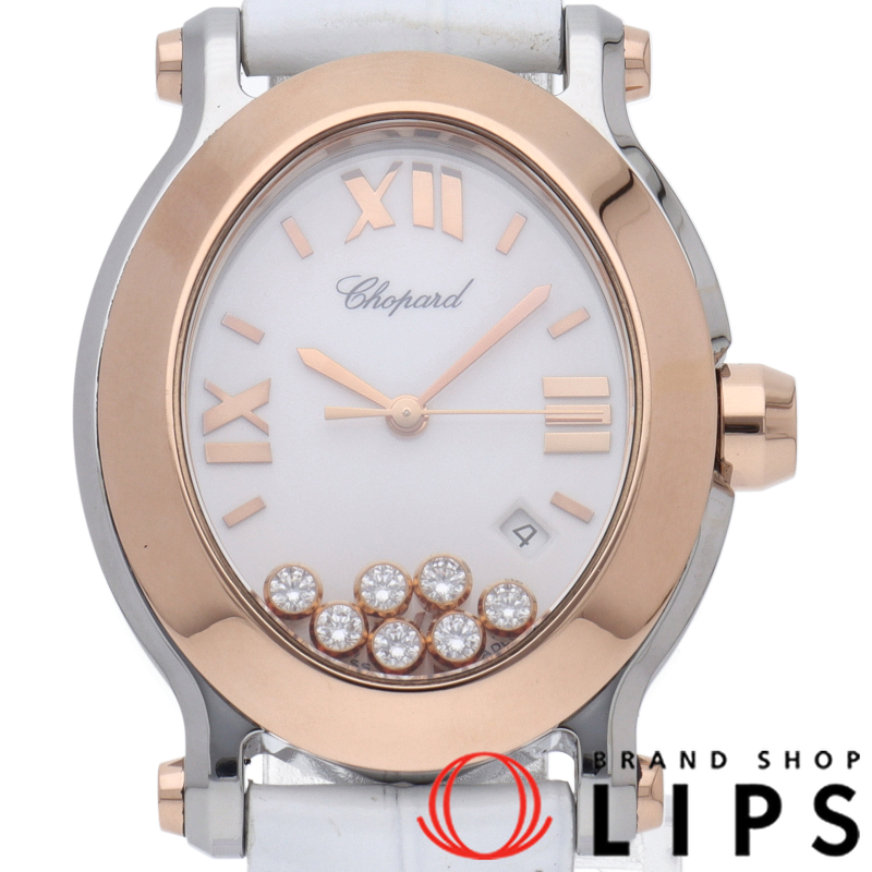 ハッピースポーツ オーバル ウォッチ 7Pダイヤ