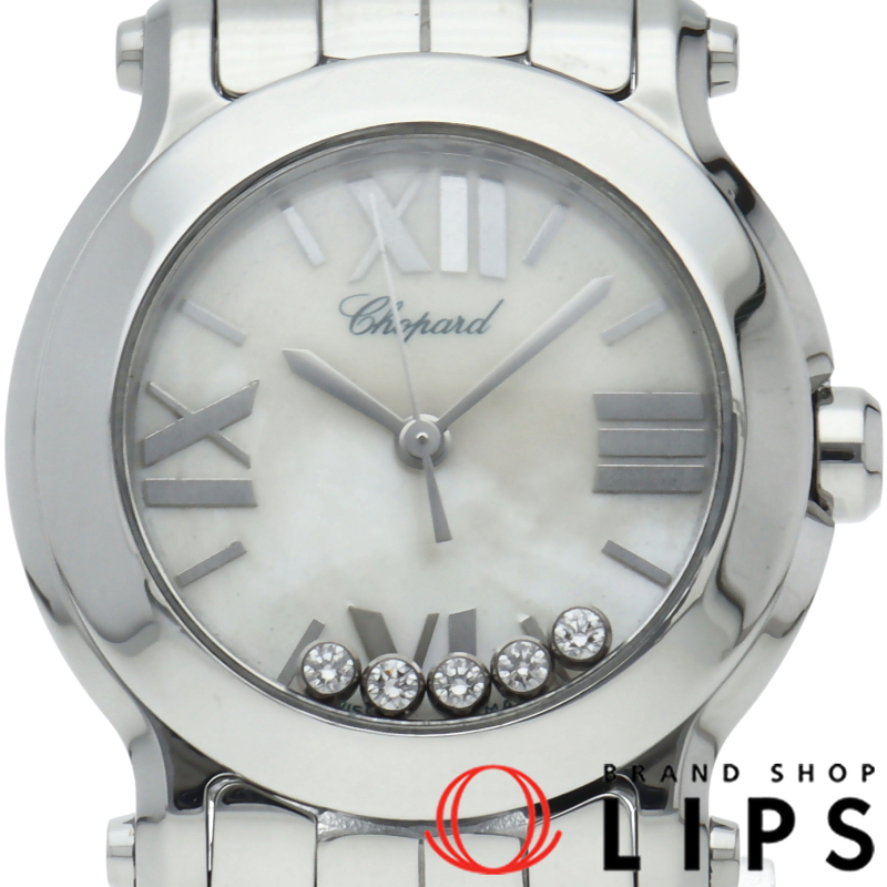 ハッピースポーツ マーク2 ウォッチ 5個ダイヤ シェル