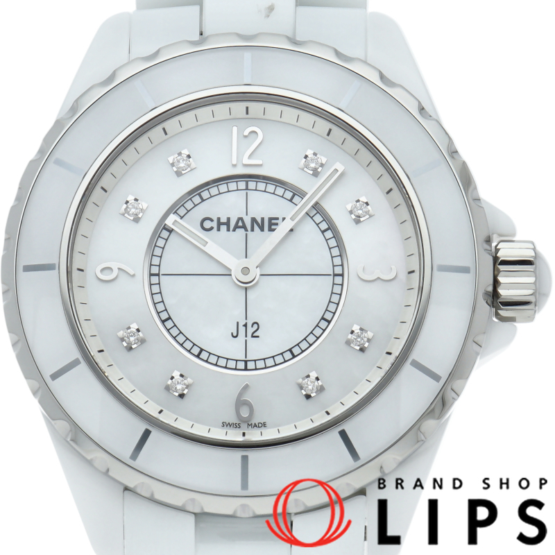 J12 ウォッチ 38mm 8Pダイヤ シェル