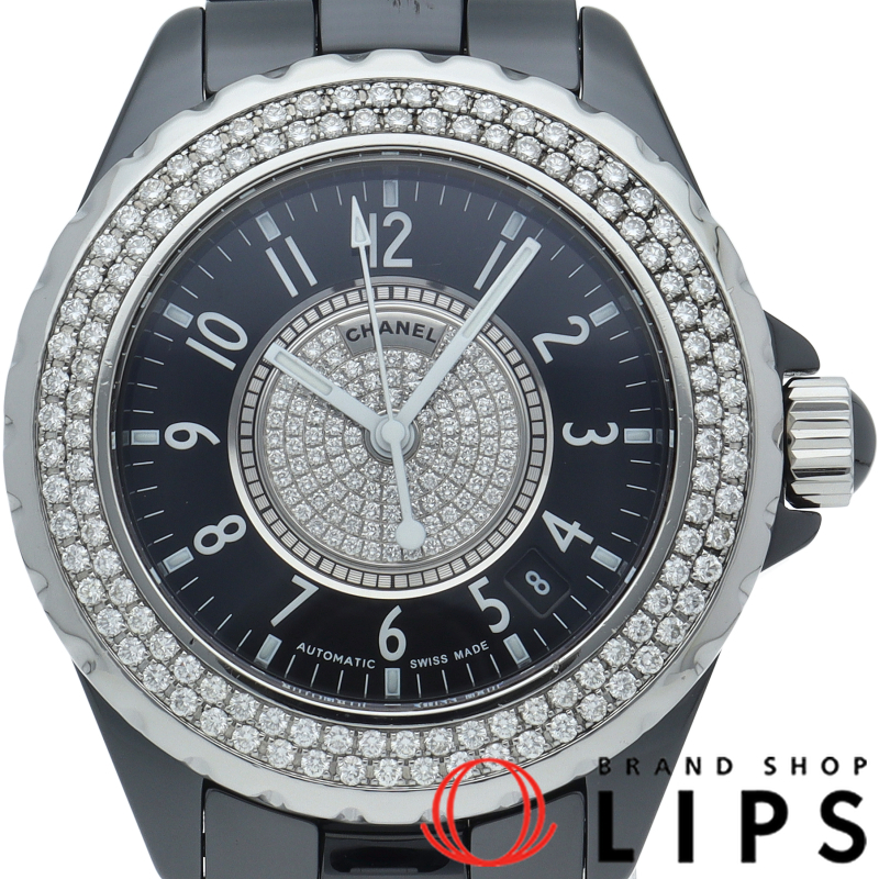 J12 ウォッチ 38mm オートマチック ダイヤベゼル ダイヤ文字盤