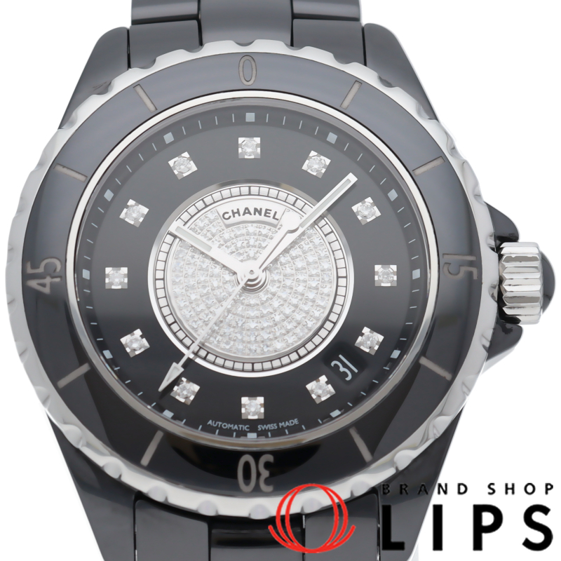 J12 ウォッチ 38mm 12Pダイヤ センターダイヤ オートマチック