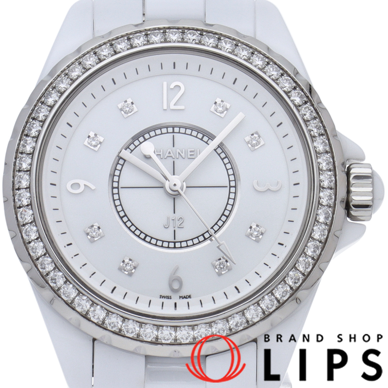 J12 ウォッチ 33mm ダイヤベゼル 8Pダイヤ