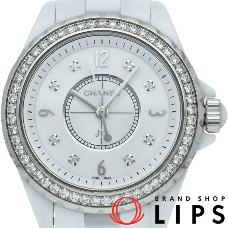 J12 ウォッチ 33mm ダイヤベゼル 8Pダイヤ