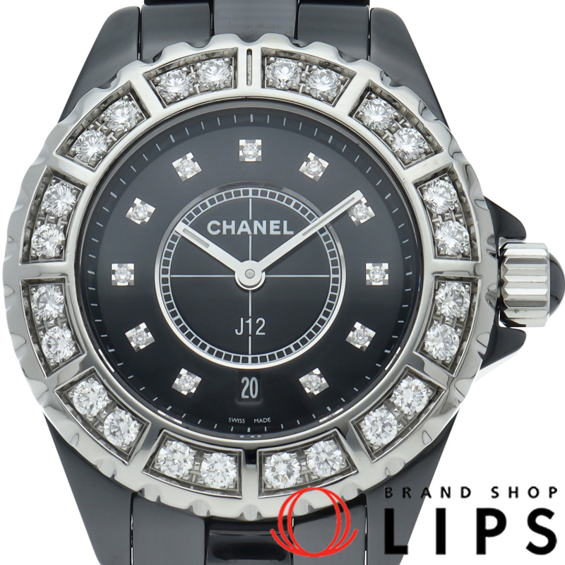 J12 ウォッチ 33mm ラージダイヤベゼル 11Pダイヤ OH済