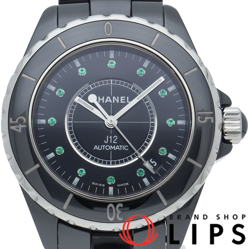 J12 ウォッチ 38mm 12Pエメラルド