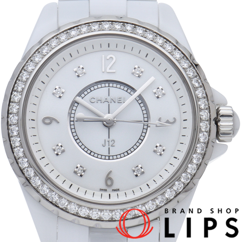 J12 ウォッチ 33mm ダイヤベゼル 8Pダイヤ