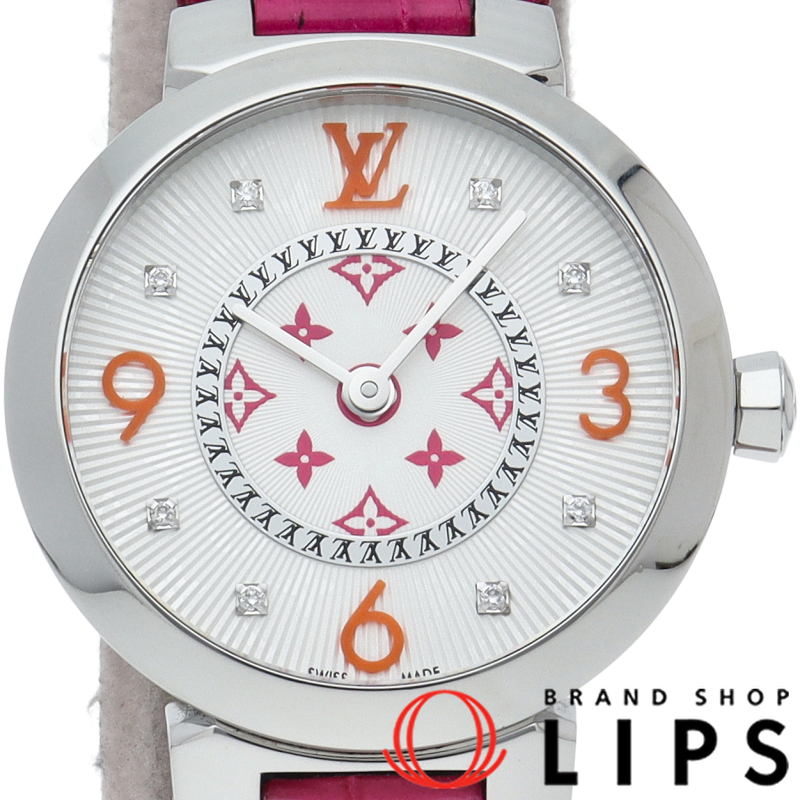 タンブールスリム PM ウォッチ 8Pダイヤ フューシャ＆オレンジ 日本限定