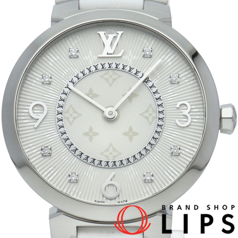 タンブール モノグラム スリム ウォッチ 33mm 8Pダイヤ